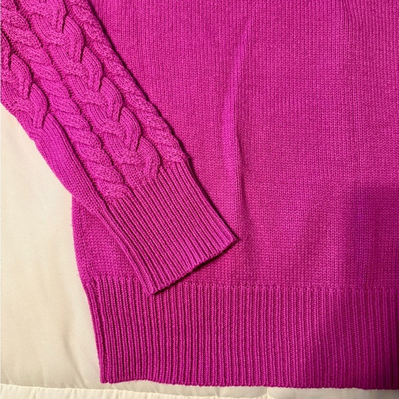 Olivaceous Cable Knit Button Down Sweater - Picture 5 of 5